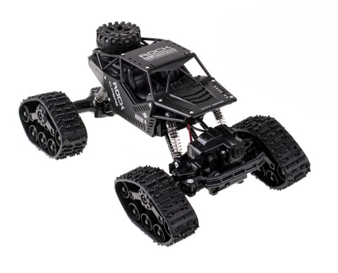 Samochód RC Rock Crawler 4x4 LHC012 auto 2w1 czarny Samochód RC Rock Crawler 4x4 LHC012 auto 2w1 czarny