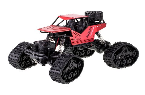 Samochód RC Rock Crawler 4x4 LHC012 auto 2w1 czerwony Samochód RC Rock Crawler 4x4 LHC012 auto 2w1 czerwony