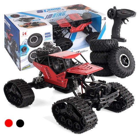Samochód RC Rock Crawler 4x4 LHC012 auto 2w1 czerwony Samochód RC Rock Crawler 4x4 LHC012 auto 2w1 czerwony