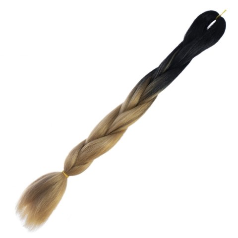 Włosy syntetyczne tęczowe ombre czarny-blond Włosy syntetyczne tęczowe ombre czarny-blond