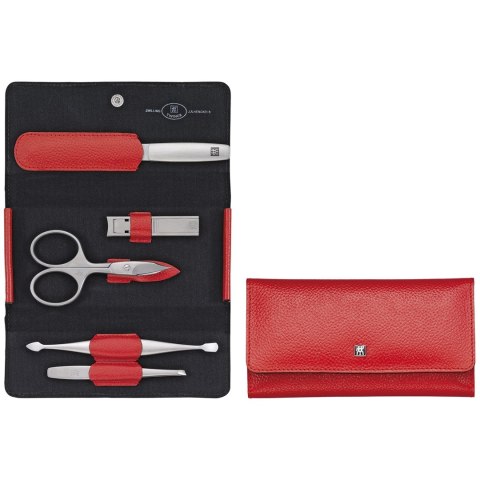 Zestaw podróżny do manicure ZWILLING 97092-002-0 Twinox - czerwone, skórzane etui, 5 elementów Zestaw podróżny do manicure ZWILLING 97092-002-0 Twinox - czerwone, skórzane etui, 5 elementów