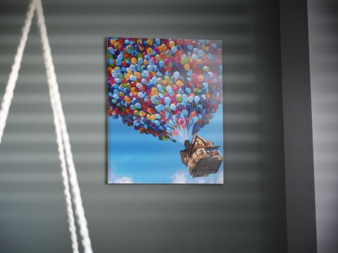 Malowanie po numerach obraz 40x50cm balon Malowanie po numerach obraz 40x50cm balon