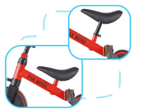 Rowerek Trike Fix Mini biegowy trójkołowy 3w1 z pedałami czerwony Rowerek Trike Fix Mini biegowy trójkołowy 3w1 z pedałami czerwony