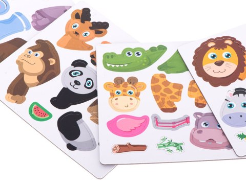 Układanka puzzle magnetyczne zwierzęta safari 47el. Układanka puzzle magnetyczne zwierzęta safari 47el.