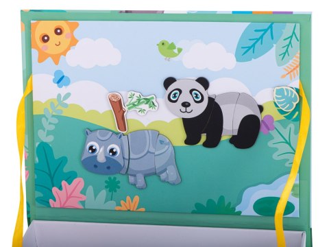 Układanka puzzle magnetyczne zwierzęta safari 47el. Układanka puzzle magnetyczne zwierzęta safari 47el.