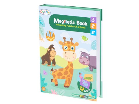 Układanka puzzle magnetyczne zwierzęta safari 47el. Układanka puzzle magnetyczne zwierzęta safari 47el.