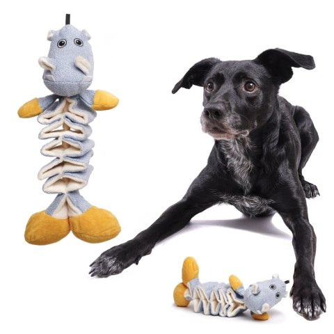 Zabawka dla psa gryzak węchowy spowalniający jedzenie Nosework hipopotam Zabawka dla psa gryzak węchowy spowalniający jedzenie Nosework hipopotam