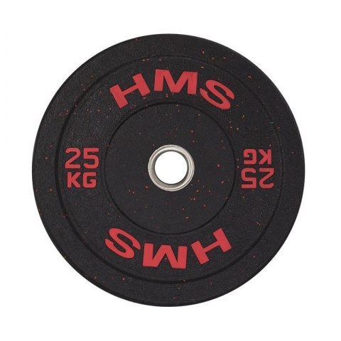 Talerz olimpijski Bumper 25 kg Czerwony HMS HTBR25 Talerz olimpijski Bumper 25 kg Czerwony HMS HTBR25