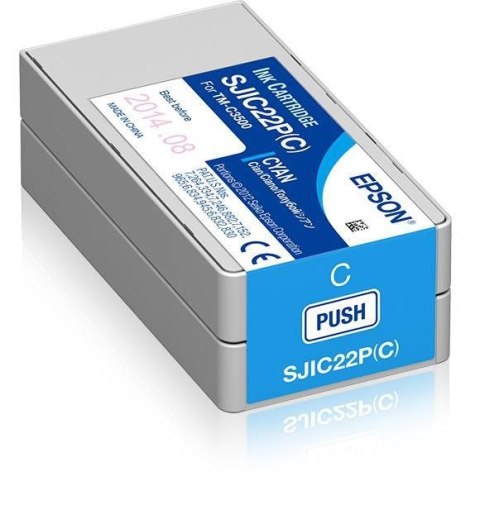 Tusz Epson do SJIC22P TM-C3500 Cyan Tusz Epson do SJIC22P TM-C3500 Cyan
