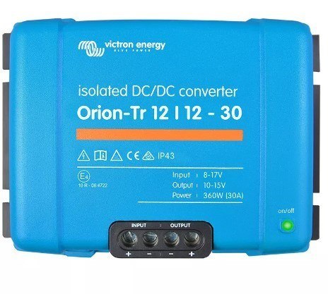 Przetwornica samochodowa Victron Energy Orion-Tr 12/12-30A 360 W (ORI121240110) Przetwornica samochodowa Victron Energy Orion-Tr 12/12-30A 360 W (ORI121240110)