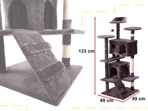 Drapak dla kota domek drzewko legowisko 133cm Drapak dla kota domek drzewko legowisko 133cm