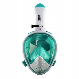 Maska do Nurkowania Snorkelingu MASTER Pełnotwarzowa S-M White