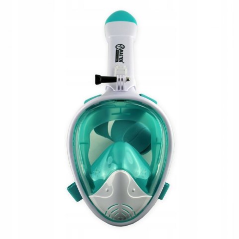 Maska do Nurkowania Snorkelingu MASTER Pełnotwarzowa S-M White