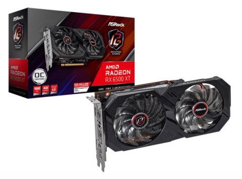 Karta graficzna ASROCK Radeon RX 6500 XT Phantom Gaming D 4GB OC (RX6500XT PGD 4GO) Karta graficzna ASROCK Radeon RX 6500 XT Phantom Gaming D 4GB OC (RX6500XT PGD 4GO)