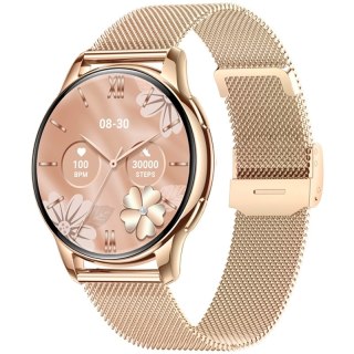 Smartwatch Damski Rubicon RNCF30 Gold + Pasek Pink