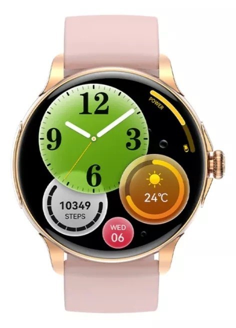 Smartwatch Damski Rubicon RNCF35 ROSE GOLD Bransoleta + Pasek Pink