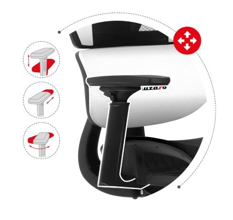 Fotel gamingowy Huzaro Combat 8.0 White