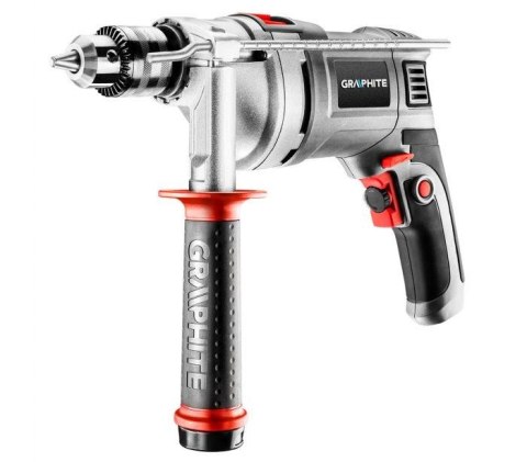 Wiertarka udarowa 850W, uchwyt kluczykowy 13 mm, walizka Graphite Wiertarka udarowa 850W, uchwyt kluczykowy 13 mm, walizka Graphite