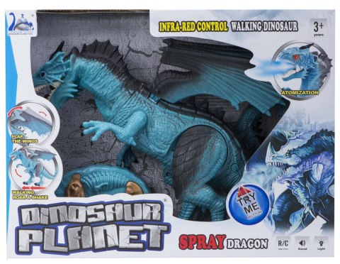 Dinozaur RC Smok sterowany - chodzi ryczy zionie parą 41 cm Dinozaur RC Smok sterowany - chodzi ryczy zionie parą 41 cm
