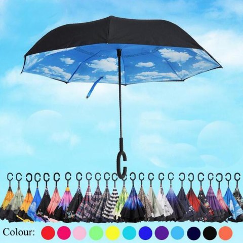 Parasol odwrotnie otwierany składany niebo Parasol odwrotnie otwierany składany niebo