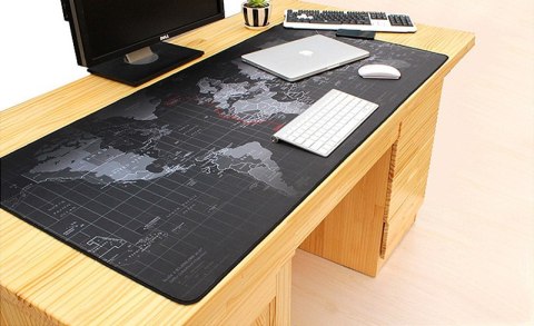 Podkładka na biurko mapa świata 30x80cm Podkładka na biurko mapa świata 30x80cm