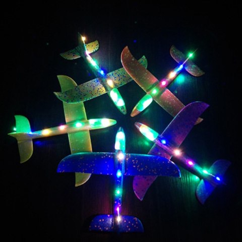 Szybowiec samolot Styropianowy 8LED MIX 48x47cm Szybowiec samolot Styropianowy 8LED MIX 48x47cm