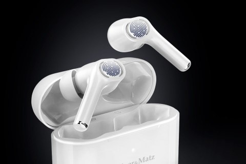 Kruger & Matz Dual Driver M4 PRO Słuchawki douszne TWS stereo Bluetooth białe Kruger & Matz Dual Driver M4 PRO Słuchawki douszne TWS stereo Bluetooth białe