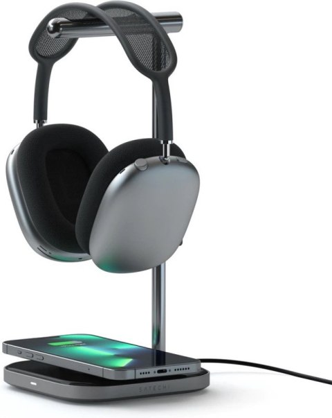 Satechi Headphone Stand 2in1 - podstawka do AirPods Max oraz ładowarka bezprzewodowa (space gray) Satechi Headphone Stand 2in1 - podstawka do AirPods Max oraz ładowarka bezprzewodowa (space gray)