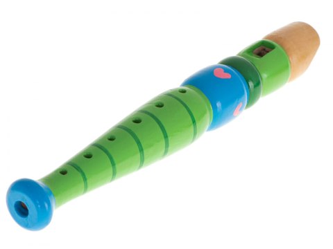 Flet drewniany instrument szkolny kolorowy Flet drewniany instrument szkolny kolorowy