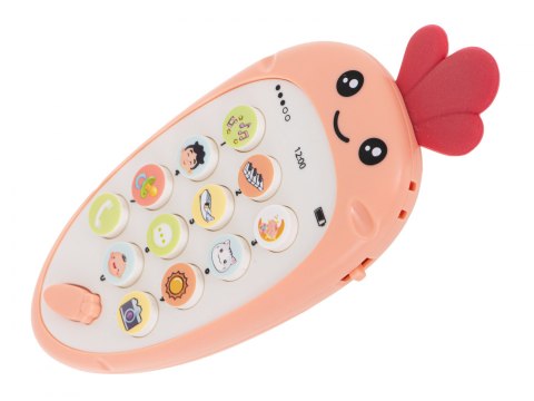 Telefon edukacyjny smartfon marchewka czerwona Telefon edukacyjny smartfon marchewka czerwona