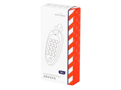 Telefon edukacyjny smartfon marchewka czerwona Telefon edukacyjny smartfon marchewka czerwona