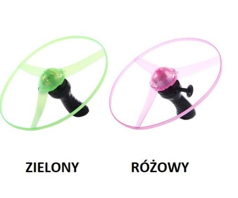 Wyrzutnia latający dysk UFO śmigło LED