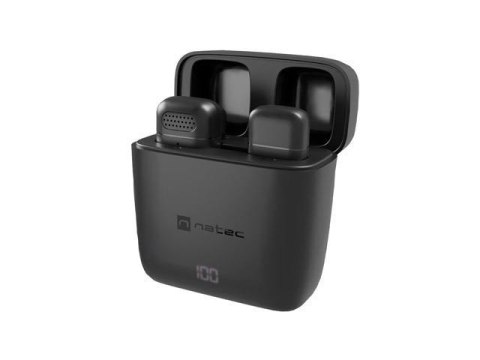Mikrofon Natec Hopper krawatowy bezprzewodowy USB-C Mikrofon Natec Hopper krawatowy bezprzewodowy USB-C