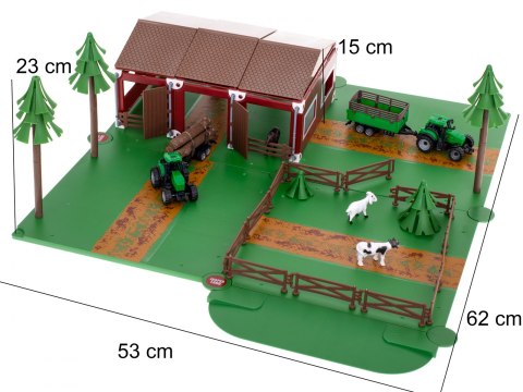 Farma zagroda do zabawy zwierzątka traktor JASPERLAND