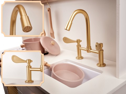 Kuchnia drewniana dla dzieci MDF retro z akcesoriami BOHO Kuchnia drewniana dla dzieci MDF retro z akcesoriami BOHO