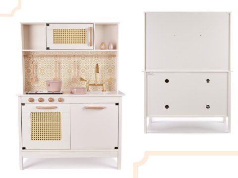 Kuchnia drewniana dla dzieci MDF retro z akcesoriami BOHO Kuchnia drewniana dla dzieci MDF retro z akcesoriami BOHO