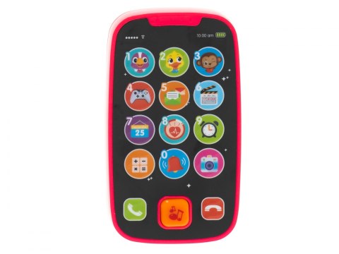 Telefon edukacyjny smartfon dla dzieci HOLA czerwony Telefon edukacyjny smartfon dla dzieci HOLA czerwony