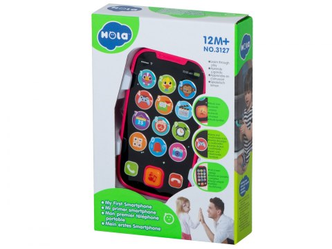 Telefon edukacyjny smartfon dla dzieci HOLA czerwony Telefon edukacyjny smartfon dla dzieci HOLA czerwony