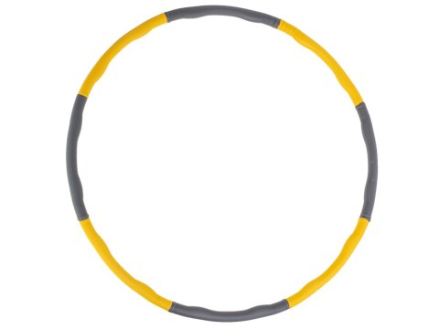 Hula Hop z masażerem odchudzający żółto-szary 85cm 0,8kg Hula Hop z masażerem odchudzający żółto-szary 85cm 0,8kg