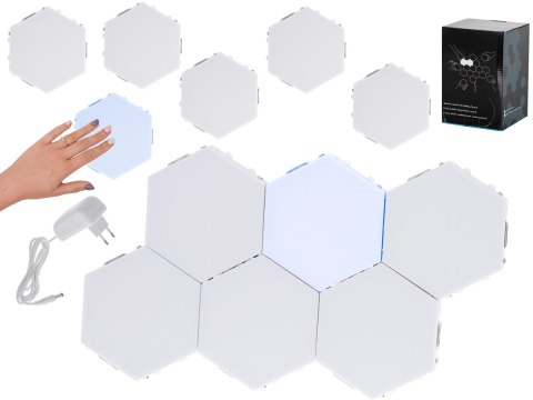 Lampa modułowa LED dotykowa ścienna 6szt zimn biał Lampa modułowa LED dotykowa ścienna 6szt zimn biał