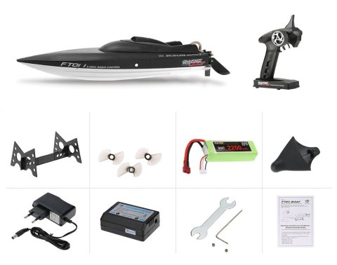 Łódź RC zdalnie sterowana FT011 2.4GHz RTR 65cm Łódź RC zdalnie sterowana FT011 2.4GHz RTR 65cm
