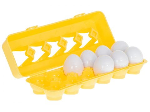 Układanka edukacyjna sorter dopasuj kształty owoce jajka 12szt Układanka edukacyjna sorter dopasuj kształty owoce jajka 12szt