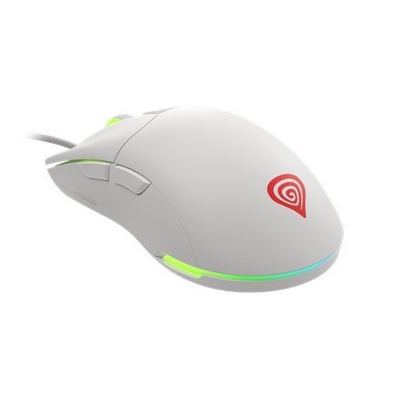 Mysz dla graczy Genesis Krypton 750 lekka 8000 DPI PAW3333 RGB Biała gamingowa Mysz dla graczy Genesis Krypton 750 lekka 8000 DPI PAW3333 RGB Biała gamingowa