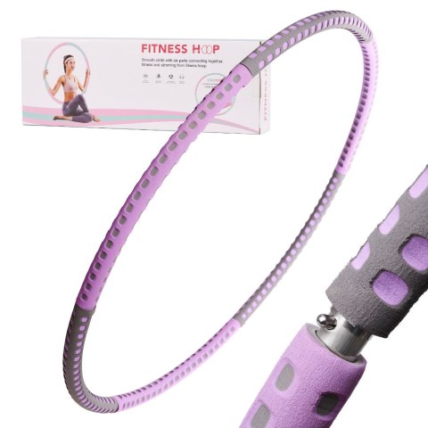 Hula hop odchudzające z masażerem fioletowo-czarne 85cm 1kg