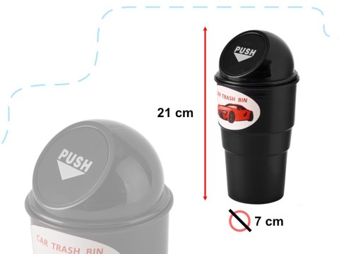 Kosz na śmieci biurkowy samochodowy 20cm Kosz na śmieci biurkowy samochodowy 20cm