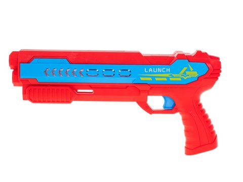 Pistolet wyrzutnia samolotów automat LED czerwono-niebieski Pistolet wyrzutnia samolotów automat LED czerwono-niebieski
