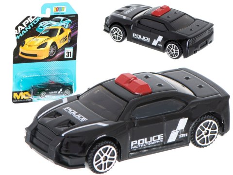 Samochód auto metalowe resorak policja czarny 7cm Samochód auto metalowe resorak policja czarny 7cm