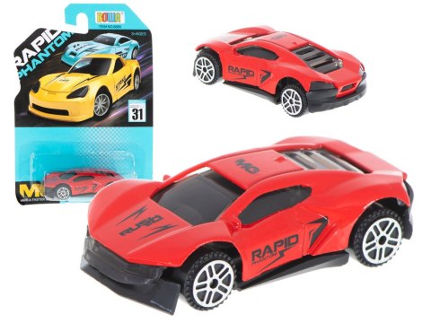 Samochód auto metalowe resorak wyścigowy czerwony 6,5cm Samochód auto metalowe resorak wyścigowy czerwony 6,5cm