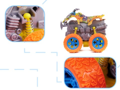 Samochód terenowy Monster Truck z napędem quad żółty 1:36 Samochód terenowy Monster Truck z napędem quad żółty 1:36