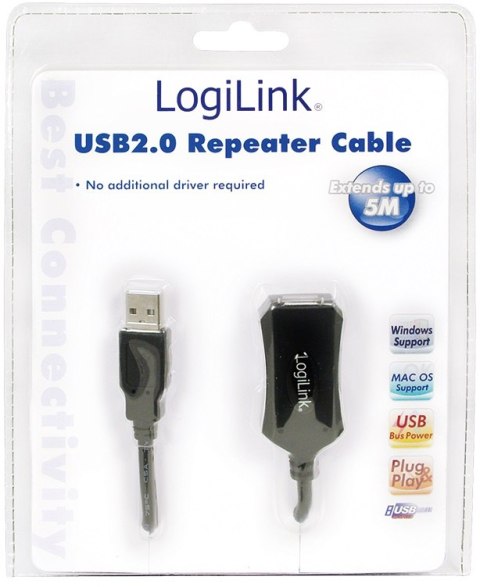 Kabel USB LOGILINK USB 2.0 typ A (gniazdo) 5 Kabel USB LOGILINK USB 2.0 typ A (gniazdo) 5